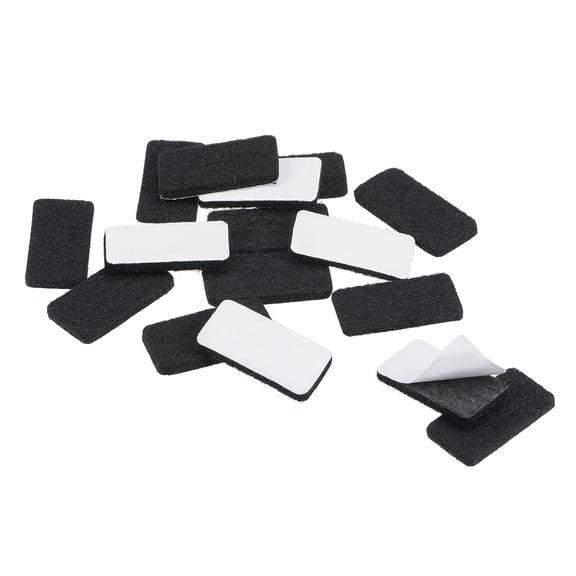 Furniture Pads, 30mm x 15mm Adhesive Felt Pads 3mm Thick Black 16Pcs