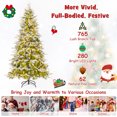 thumbnail image 4 of Gymax 6ft Artificial Christmas Tree Hinged Xmas Tree w/ 765 Branch Tips 280 Lights, 4 of 10
