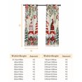 thumbnail image 6 of Fsddascl Beige Christmas Blackout Curtains for Bedroom/Living Room, Thermal Insulated Kitchen Curtains, Gnomes Xmas Tree Poinsettia Eucalyptus Grommet Darkening Window Treatment Drapes 52"x63"x2, 6 of 6