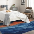 thumbnail image 4 of Sunset Rugs for Bedroom - 4x5 Rug - Sunset Rug - Misty Mountain Nature Area Rug - Natural Landscape Rugs - Sunrise Carpet, 4 of 7