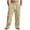Khaki, variant on Plebaso Cotton Linen Pants for Men Straight Wide Leg Casual Trousers Mens Lightweight Summer Beach Pants