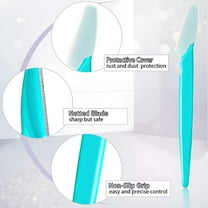 RAGUPEL Eyebrow Razors 15Pcs Facial Razor for Women and Men Face Multipurpose Exfoliating Dermaplane with Precision Cover Disposable Sharp Trimming Blade for Dead Skin Hair