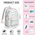 thumbnail image 5 of Watercolor Baby Dino Pattern Backpack – Cute Hand-Drawn Dinosaur Print Bookbag for School and Trips, 5 of 5