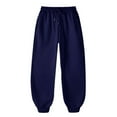 thumbnail image 6 of qolati Plus Size Sweatpants Women Fleece Lined Baggy High Waisted Cinch Bottom Joggers with Pockets Drawstring Casual Cute Lounge Workout Sweat Pants Navy XXL, 6 of 6