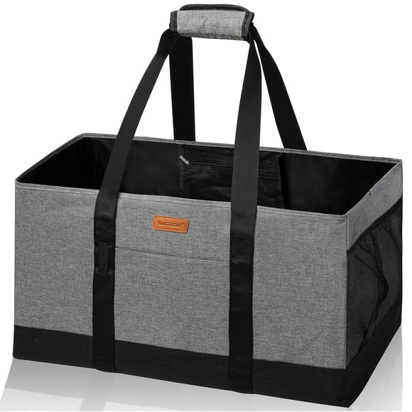 Bolsa WONDAY extra grande, plegable, gris, 56 x 28 x 33 cm