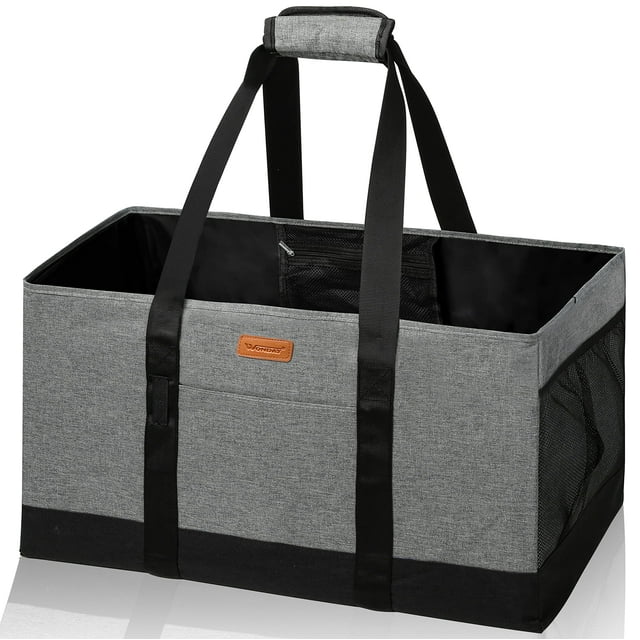 Bolsa WONDAY extra grande, plegable, gris, 56 x 28 x 33 cm