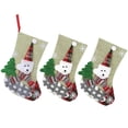 thumbnail image 4 of Bas de Noël, 3pcs/set Bas de Noël Chaussettes Décoration de Noël Pendentif Réponse Rapide, 4 of 14
