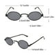 thumbnail image 5 of Gafas de Sol Redondas Vintage Qarigey Protección UV Elegante y Liviana Negro Gris, 5 of 6