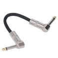thumbnail image 2 of Cable De Efecto Mono Para Guitarra, Cable De Efecto Stompbox Conector De ángulo Recto PVC Y Metal Fácil De Instalar Para Instrumentos Musicales Cergrey Pedalboard Patch Cable, 2 of 8