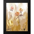 thumbnail image 2 of Talent, Kelley 19x24 Black Modern Framed Museum Art Print Titled - Gold Petals Dancing in the Wind I, 2 of 5