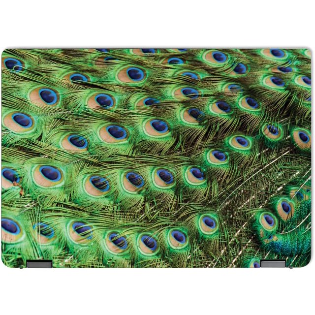 generic MightySkins Skin for Lenovo IdeaPad Flex 5 16" 2022 Full Wrap Kit Multicolour Peacock Pattern
