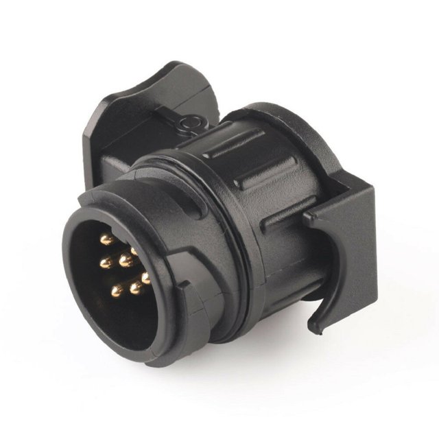 Conector de remolque impermeable de 13 pines a 7 pines Adaptador de enchufe de gancho de remolque de 13 pines a 7 pines (1 * PCS negro ER