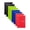 Black, Green, Blue, Red, variant on Mintra Office Steno Books - Arctic Ice, Chili Oil, Green Olive, Charcoal 100 sheets (8 Pack)