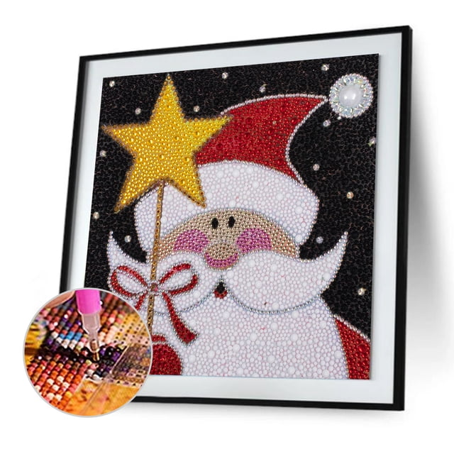 Cuadros Decorativos Pintura de diamante de taladro completo DIY de Papá Noel de cristal en forma especial Ehuebsd Nuevos Originales