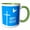 Green/White, variant on 3drose, Happy Easter Text, White Cross, Dove and Blue Sky, 15oz Mug