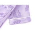 thumbnail image 4 of Topgal Little & Big Girls Soft Jacquard Satin Pajamas Coat Style Button-up Short Sleeves Kid Jammie Silky Bow Sleepwear Size 10, 4 of 7