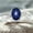Black Vermeil, variant on Vintage Blue Star Sapphire Ring Elegant Sterling Silver CZ Bypass Design Blue Gem Ring Statement Jewelry for Women Silver 7.5