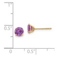 thumbnail image 3 of Madi K 14k  Round Amethyst 5mm Post Earrings, 3 of 3