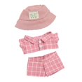 thumbnail image 4 of Conjunto de Ropa para Muñecos de Peluche CUTICAT Traje a Cuadros Rosa, 4 of 5