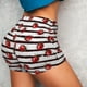 thumbnail image 4 of Fotbe Ladybugs on Black and White Striped1 Shorts Sin Costuras – Shorts Deportivos de Cintura Alta para Mujer, Elásticos para Gimnasio, Yoga, Running o Ciclismo-Large, 4 of 8
