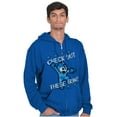 thumbnail image 5 of Vintage Mega Man Check These Out Unisex Plus Size Zip Hoodie Brisco Brands 2X, 5 of 6