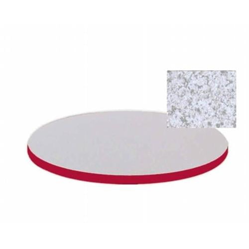Round Cafe Breakroom Laminated Top (24 in./Gray Granite)