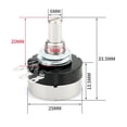 thumbnail image 2 of Rotary Taper Carbon Potentiometer with Diameter with Knob Rv24Yn 20S B502 5K Ohm, 2 of 8