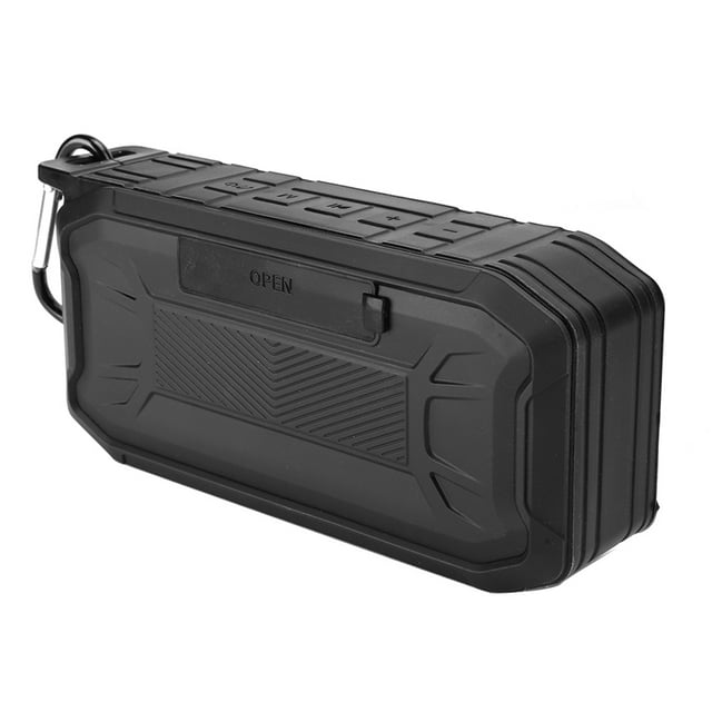 Strong Compatibility Dustproof Stereo Subwoofer, Speaker, For Home, Outdoor Trip, Black