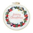 thumbnail image 1 of SPRING Christmas Embroidery Starter Kit Complete DIY Hand Embroidery Material Pack #5, 1 of 9
