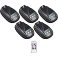 thumbnail image 1 of PEONAVET Solar Lamp Solar-Powered Car Roof Light Waterproof Remote Control Installation Wireless No-Drill Solar Powered LED Roof Marker Lights Remote Control Solar Car Roof RGB, 1 of 1