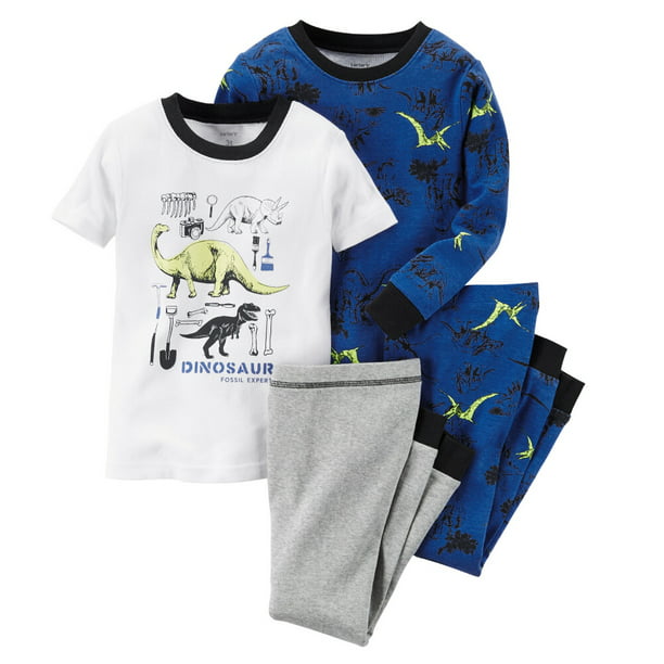 Carter's Carters Baby Clothing Outfit Boys 4Piece GlowInTheDark Cotton Dinosaur PJs Fossil