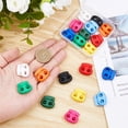 thumbnail image 3 of 50Pcs 10 Colors Plastic Spring Rope Buckle Cord Locks Mixed Color 21x23x6.5mm Hole: 5.5mm 5pcs/color, 3 of 6