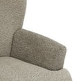 thumbnail image 4 of Christopher Knight Home Contemporary Boucle Upholstered Chair with Flared Armrest and Wood Frame, Light Brown, 4 of 9