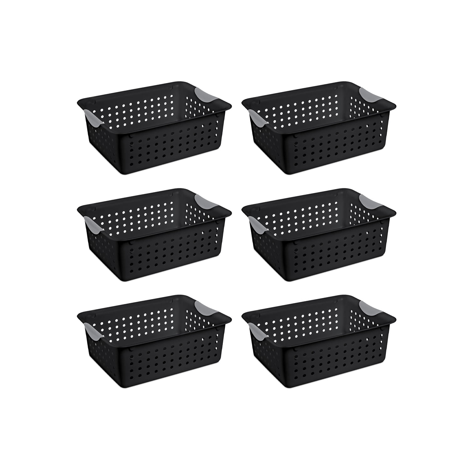 Plastic Shopping Baskets with Handles Coloured Plastic Baskets with Stacker