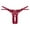Wine, variant on Dyfzdhu Thongs for Women Embroidered Hollow Butterfly Low Waist Underpants Open Cut Pearl Massage Thong