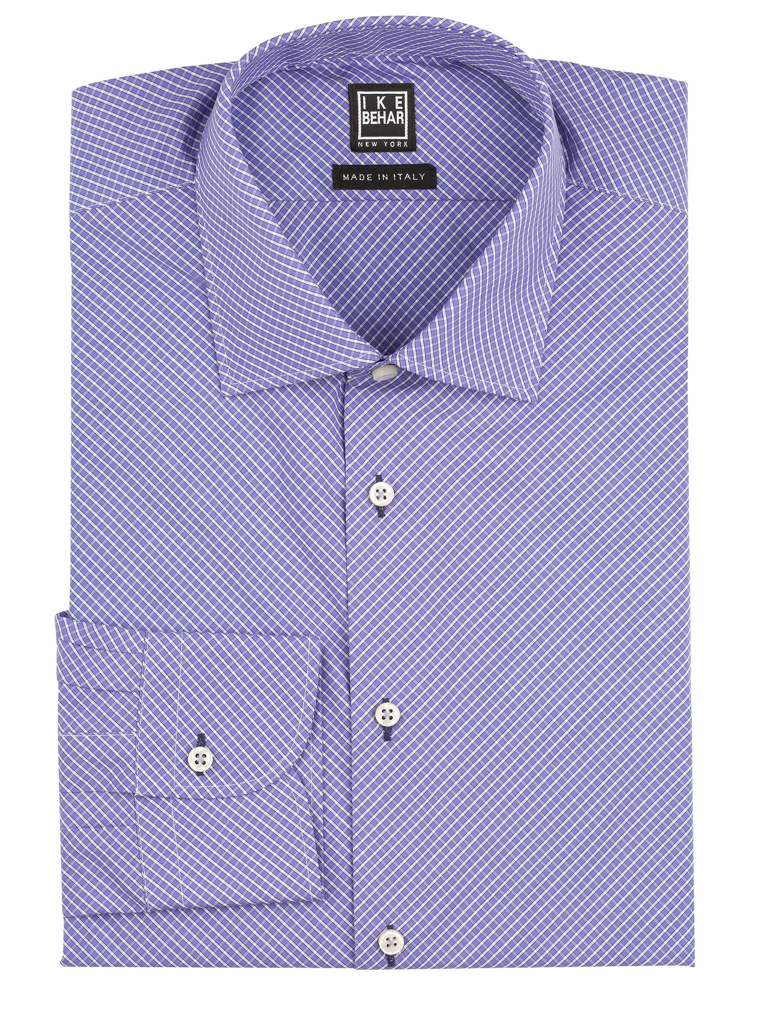 Ike Behar Black Label Diagonal Check 