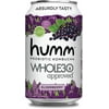 Humm Kombucha Whole30 Approved, Elderberry, 12 Pack, 12 oz Cans