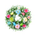 thumbnail image 1 of Corona de Pascua, decoración del hogar, decorativa, corona de flores artificiales, corona de primavera con 35 cm, 1 of 9