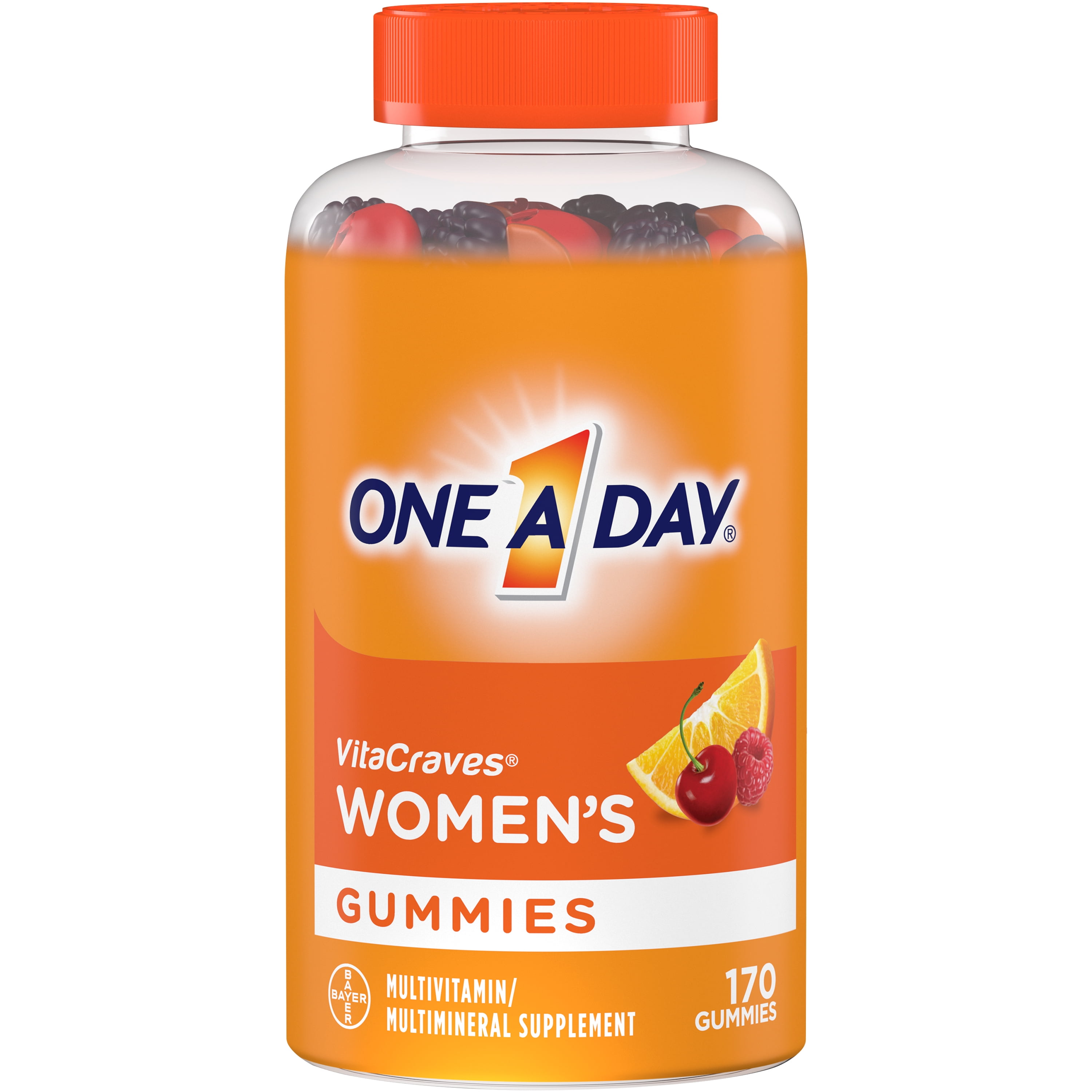 One A Day Women&amp;#39;s Gummy Multivitamin, Multivitamins for Women, 170 Ct ...