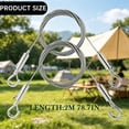 thumbnail image 2 of Stainless Steel Picture Hanging Wire,Adjustable Frame Hanging Rope,Heavy Duty Wall Mount Cord,Durable Rustproof Steel Wire Adjustable Length Load Bearing Design,Multi-purpose Hanging Kit,2m, 2 of 6