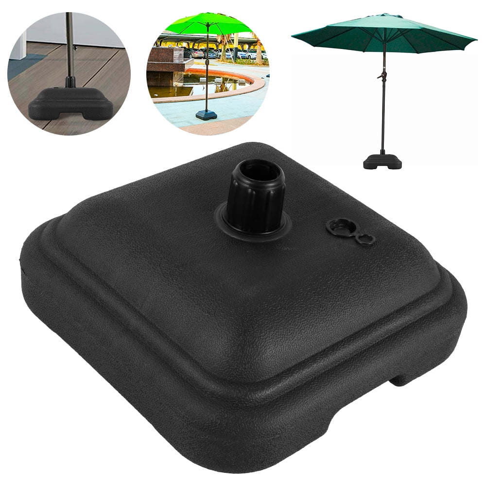 NKTIER Outdoor Plastic Umbrella Base, Square Umbrella Base, Tall