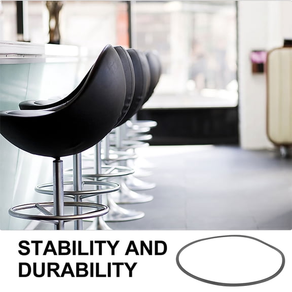 SKISUNO Bar Stool Foot in Black Rubber, and Easy to Install, Perfect Replacement for Bar Stools