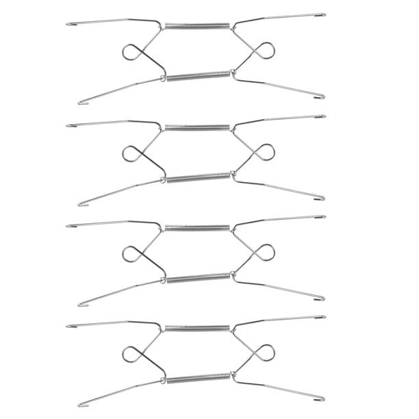 FOMIYES 4Ud Soporte De Pared Para Platos Con Resorte De Acero Para Exhibir En Cocina Y Comedor