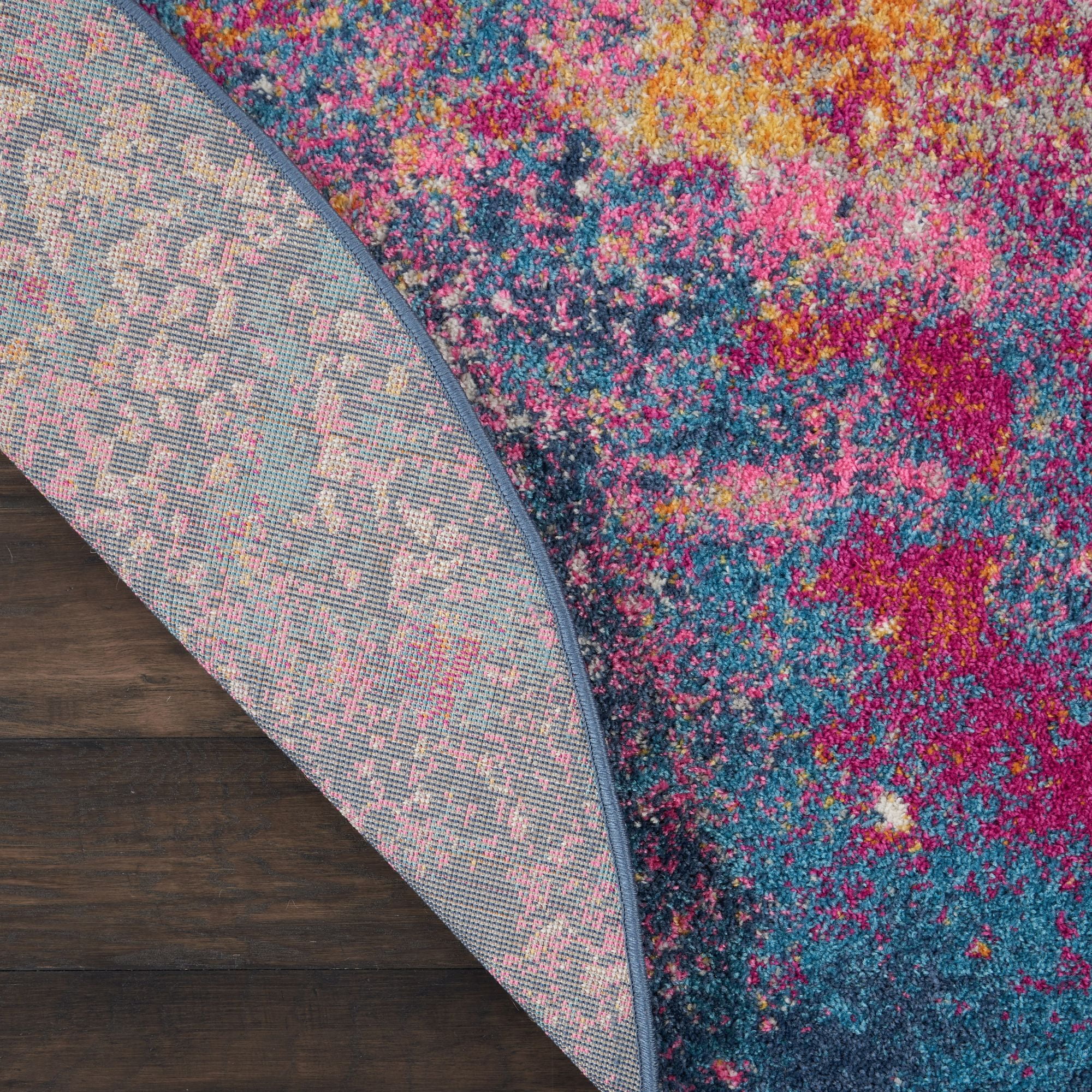 Nourison Passion Colorful Area Rug Sunburst 5' x Round