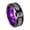 Purple Silver, variant on Men's Women's Stainless Steel 8MM Carbon Fiber Inlay Celtic Dragon Rings Wedding Inlaid Cubic Zirconia Band Green Black Size 15