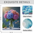 thumbnail image 3 of Diamond Art Kit for Adults, Summer Blooms In Clear Vase Diamond Painting for Adults Beginners, DIY Diamond Art Painting Kits, 5D Diamond Painting Crafts for Home Decor 12x16 Frameless, 3 of 7