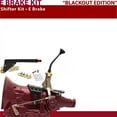thumbnail image 1 of American Shifter  4L60 Shifter Kit 8 in. E Brake Black Push Button Floor Hndl Ringed Knob for D5D45, 1 of 1