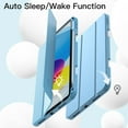 thumbnail image 6 of JETech Case for iPad (A16) 11th/10th Generation (2025/2022) with Pencil Holder, Slim Tablet Cover with Soft TPU Back, Auto Wake/Sleep (Sky Blue), 6 of 7