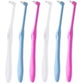 thumbnail image 1 of 6 PCS Interspace Toothbrush for Teeth Detail Cleaning and Braces Clean Soft and Compact Trim Tooth Toothbrush Rose Red, Blue, White, 1 of 5