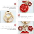 thumbnail image 2 of MLINS 2 Pcs Lunar New Year Gifts Text Keychain Holiday Gift Miss 7X4.5X0.3cm, 2 of 8